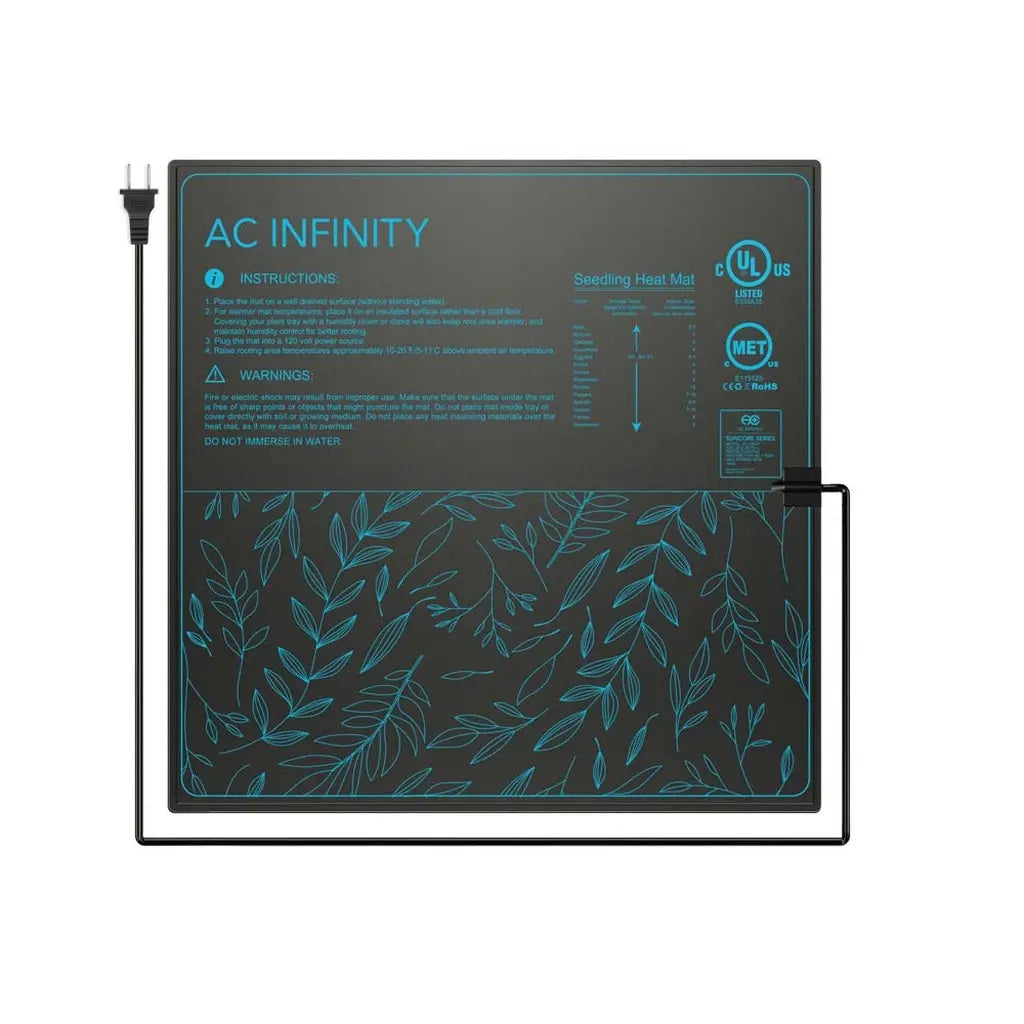 AC Infinity SUNCORE A5 Seedling Heat Mat, 20" X 20.75" AC Infinity