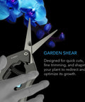 AC Infinity Stainless Steel Pruning Shear, Straight Blades, 6.6" AC Infinity