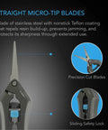 AC Infinity Stainless Steel Pruning Shear, Straight Blades, 6.6" AC Infinity