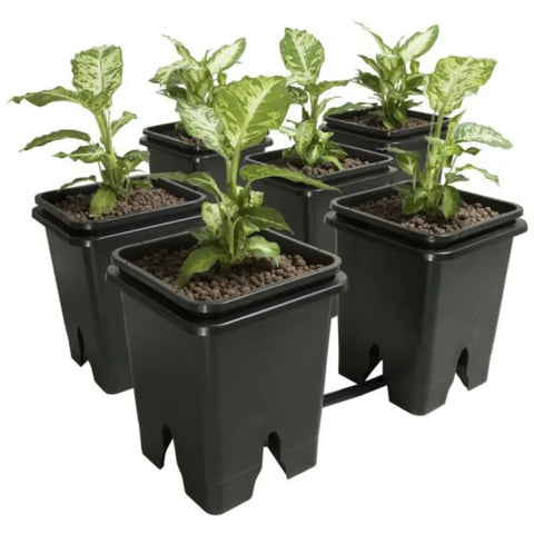 Active Aqua Grow Flow 2.0 Expansion Kit with 6 Square Pots, 5 Gal Active Aqua