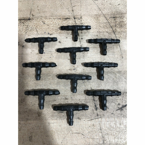 Bloomerang Barbed Tee Fitting, 3/16" | Pack of 10 Bloomerang