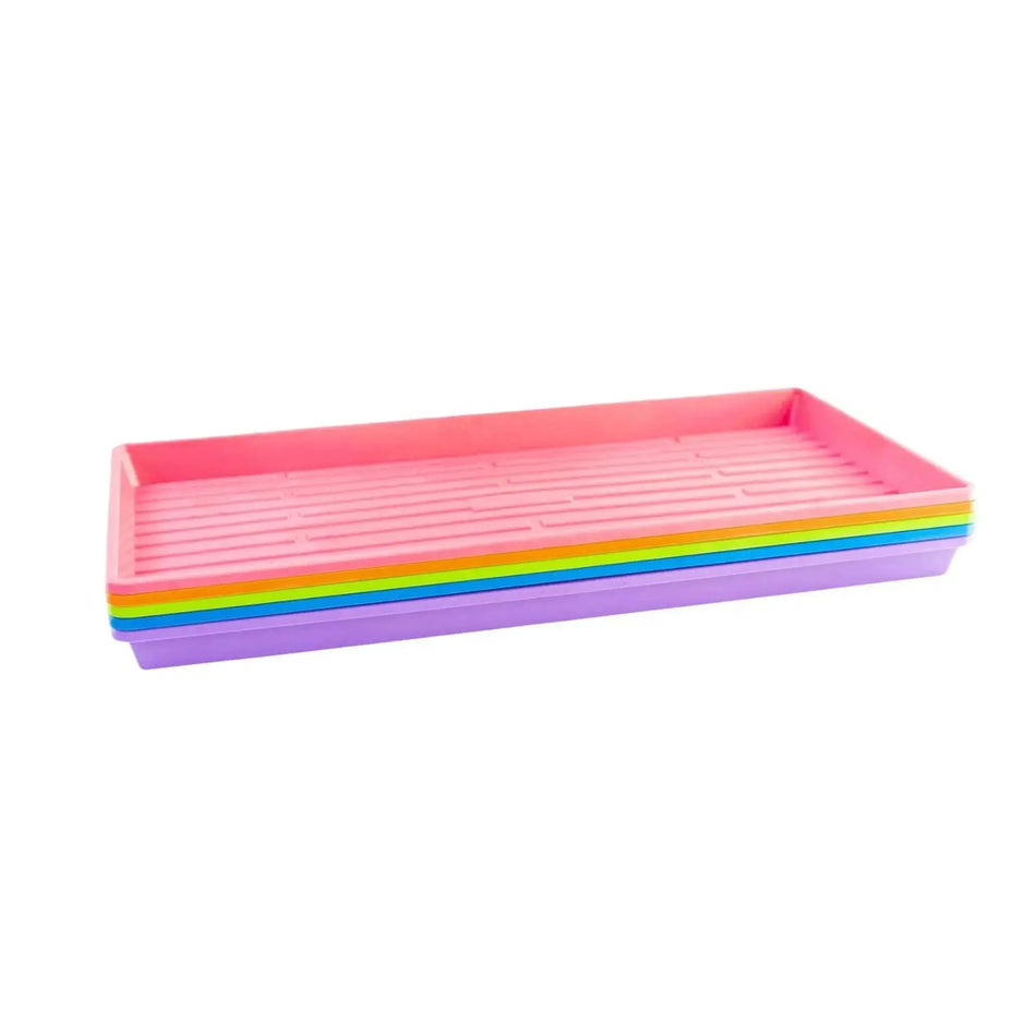 Bootstrap Farmer 1020 Shallow Extra Strength Microgreen Trays, With Holes | Assorted Colors