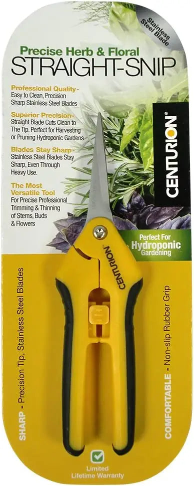 Centurion Stainless Steel Pruning Shear, Straight Blades, 6.5"