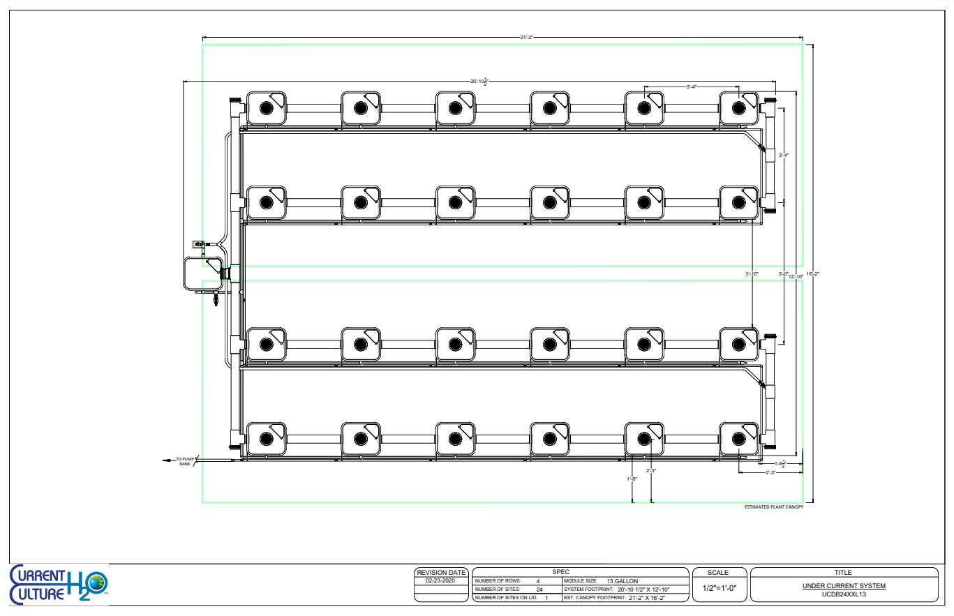 Current Culture® Under Current® Double Barrel XXL13 | 40" Spacing