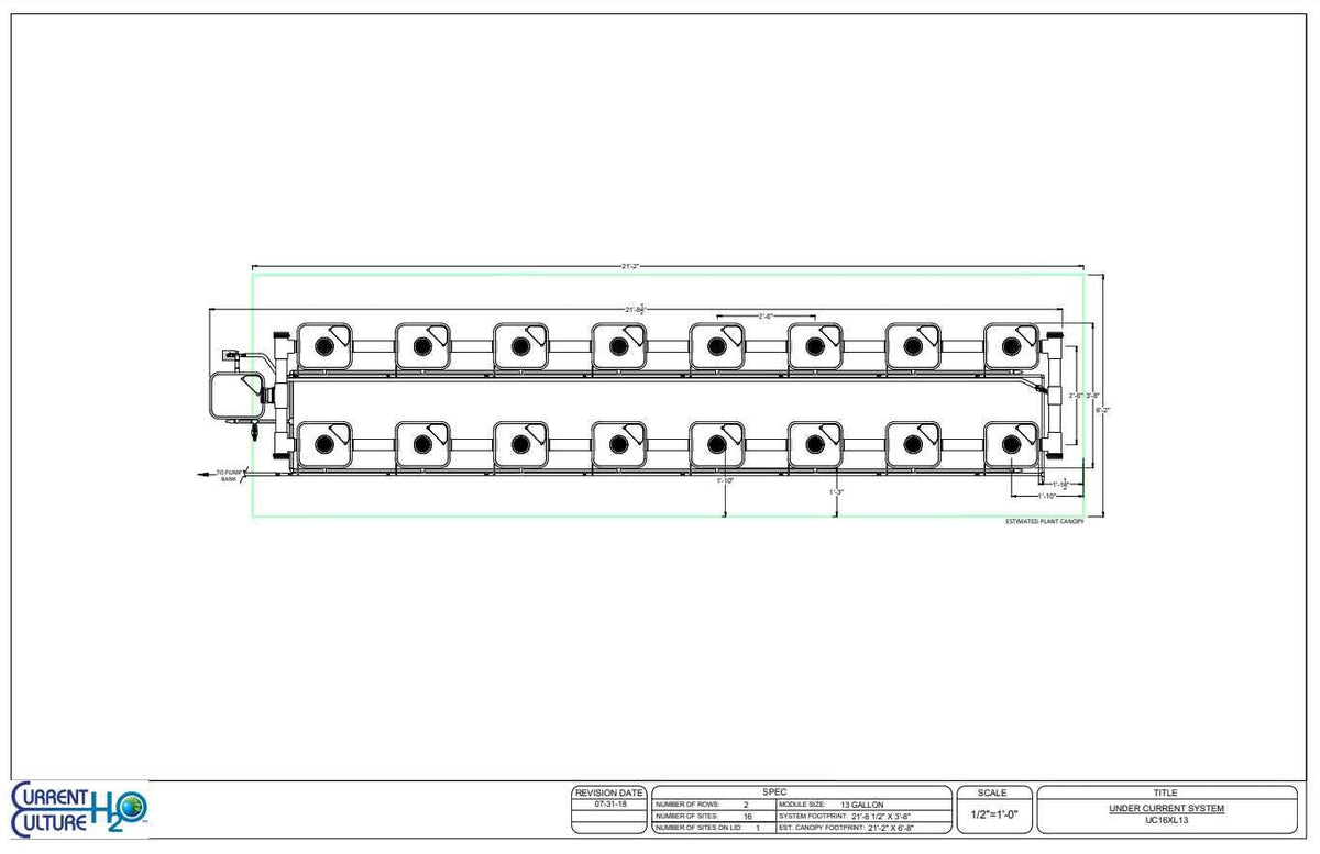 Current Culture® Under Current® XL13 | 30" Spacing
