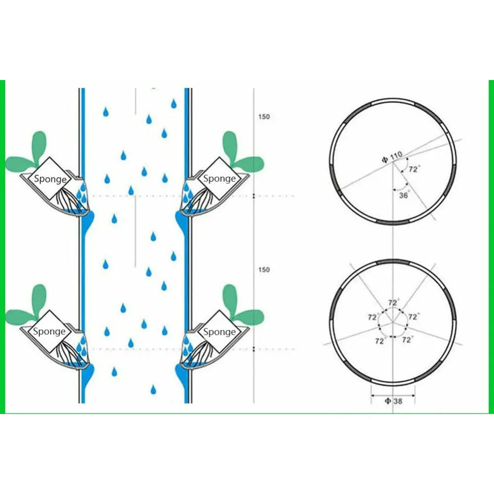 DIY Hydroponic Elbow Cups for Vertical Tower Systems, 1.5" | Pack of 10 GardenSupplyGuys