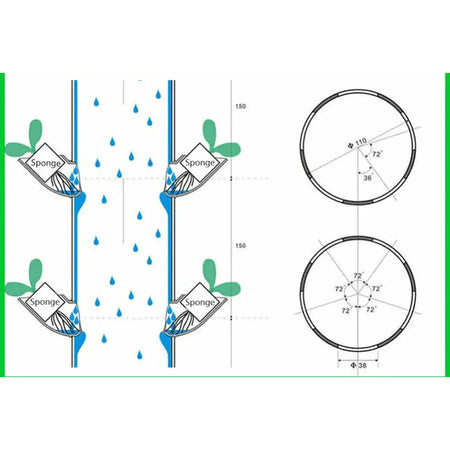 DIY Hydroponic Elbow Cups for Vertical Tower Systems, 1.5" | Pack of 10 GardenSupplyGuys