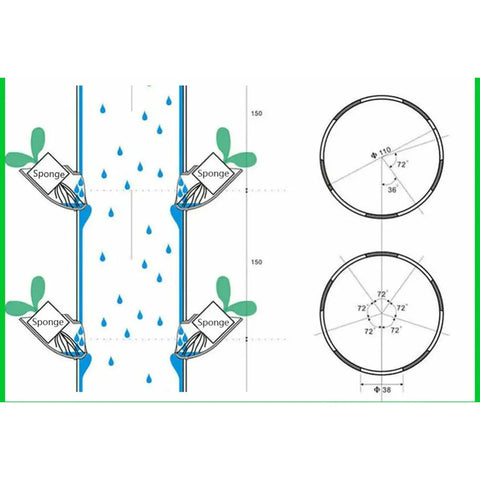 DIY Hydroponic Elbow Cups for Vertical Tower Systems, 1.5" | Pack of 10 GardenSupplyGuys