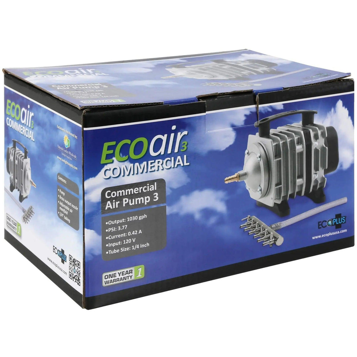 EcoPlus® Commercial Air 3 - 35 Watt Single Outlet, 1030 GPH EcoPlus