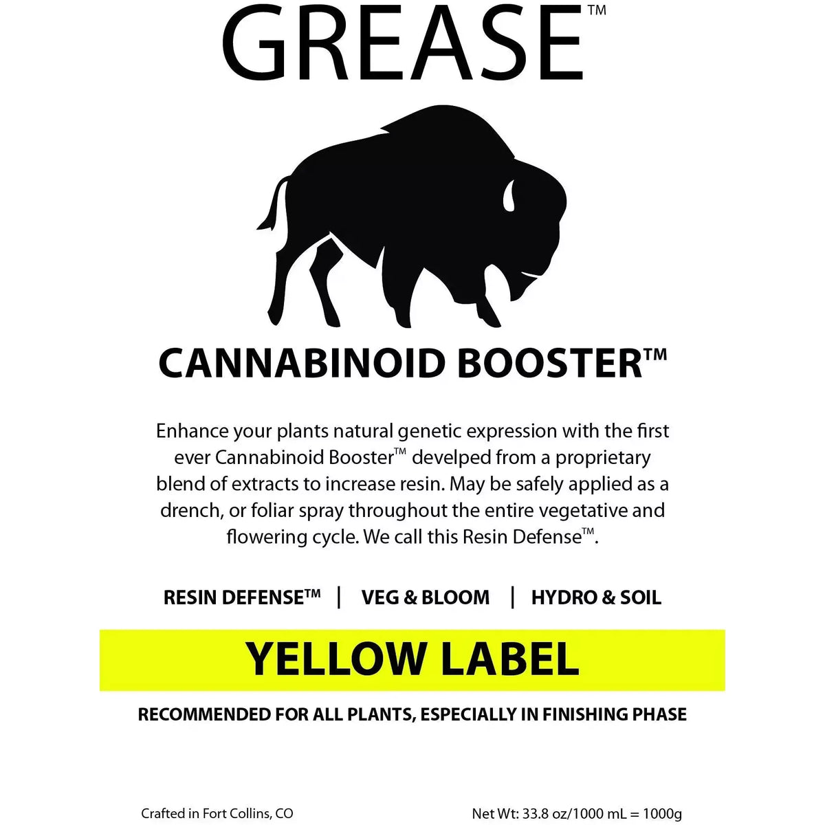 GREASE  Yellow Label ( FINISHER ) GREASE