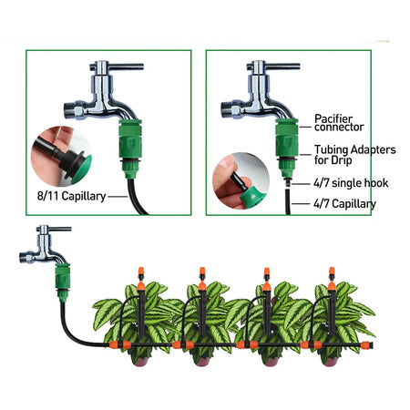 Garden Faucet Adapter for Drip Irrigation Watering System Bloomerang