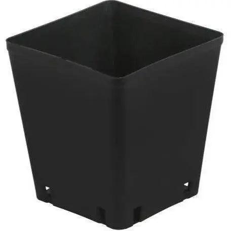 Gro Pro Black Plastic Square Pot 5
