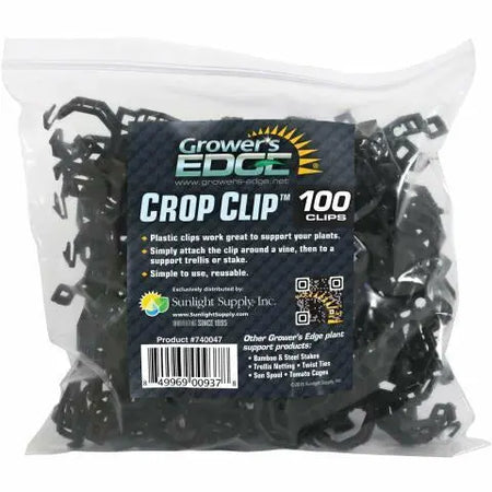 Grower's Edge® Crop Clip, Black | Pack of 100 Growers Edge
