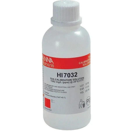 HANNA® 1382 ppm TDS Calibration Solution, 230 mL Hanna Instruments