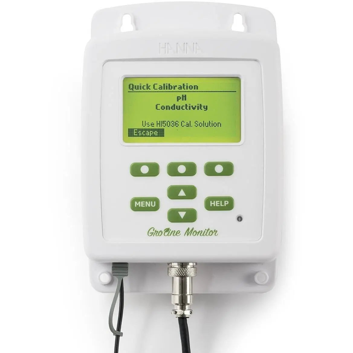 HANNA® GroLine Hydroponic Monitor w/ INLINE PROBE for pH, EC, TDS, Temperature Hanna Instruments