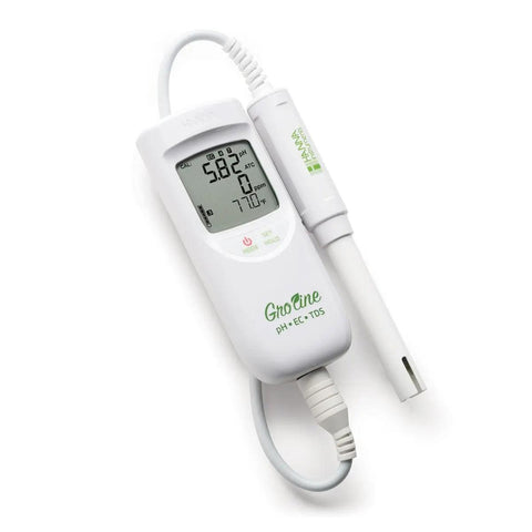 HANNA® GroLine Hydroponic Waterproof pH/EC/TDS/Temperature Portable Meter Hanna Instruments