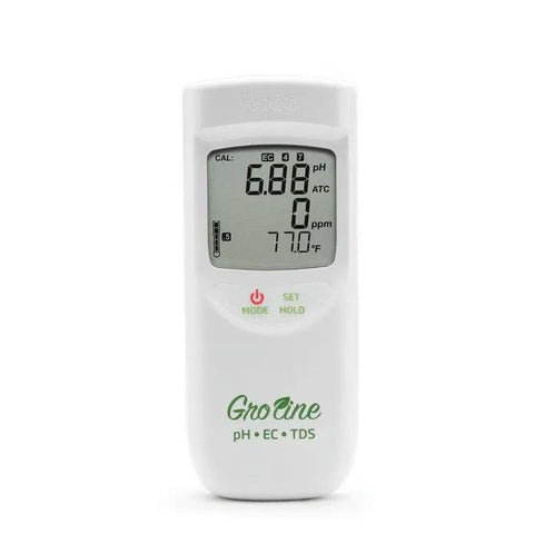 HANNA® GroLine Hydroponic Waterproof pH/EC/TDS/Temperature Portable Meter Hanna Instruments
