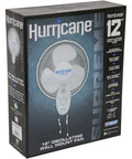 Hurricane® Supreme Oscillating Wall Mount Fan, 12" Hurricane