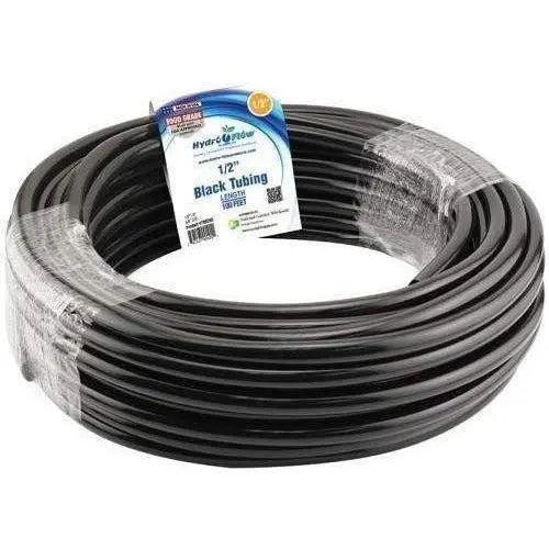 Hydro Flow® Vinyl Tubing Black, 1/2" ID - 5/8" OD, 100' Hydro Flow