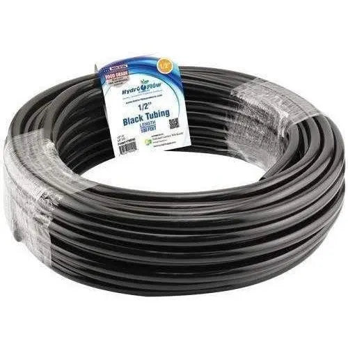 Hydro Flow® Vinyl Tubing Black, 1/2" ID - 5/8" OD, 25' Hydro Flow