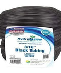 Hydro Flow® Vinyl Tubing Black, 3/16" ID - 1/4" OD, 100' Hydro Flow