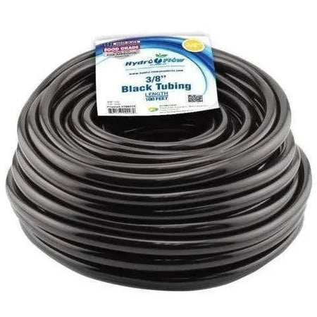 Hydro Flow® Vinyl Tubing Black, 3/8" ID - 1/2" OD, 10' Hydro Flow