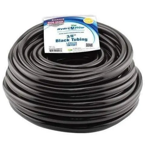 Hydro Flow® Vinyl Tubing Black, 3/8" ID - 1/2" OD, 10' Hydro Flow