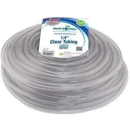 Hydro Flow® Vinyl Tubing Clear, 1/4" ID - 3/8" OD, 100' Hydro Flow