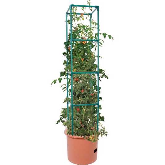 Hydrofarm Tomato Barrel Auto-Water Grow Bucket with Trellis Tower Hydrofarm