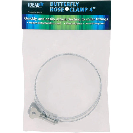 Ideal-Air Butterfly Hose Clamp, 4" | Pack of 2 Ideal-Air