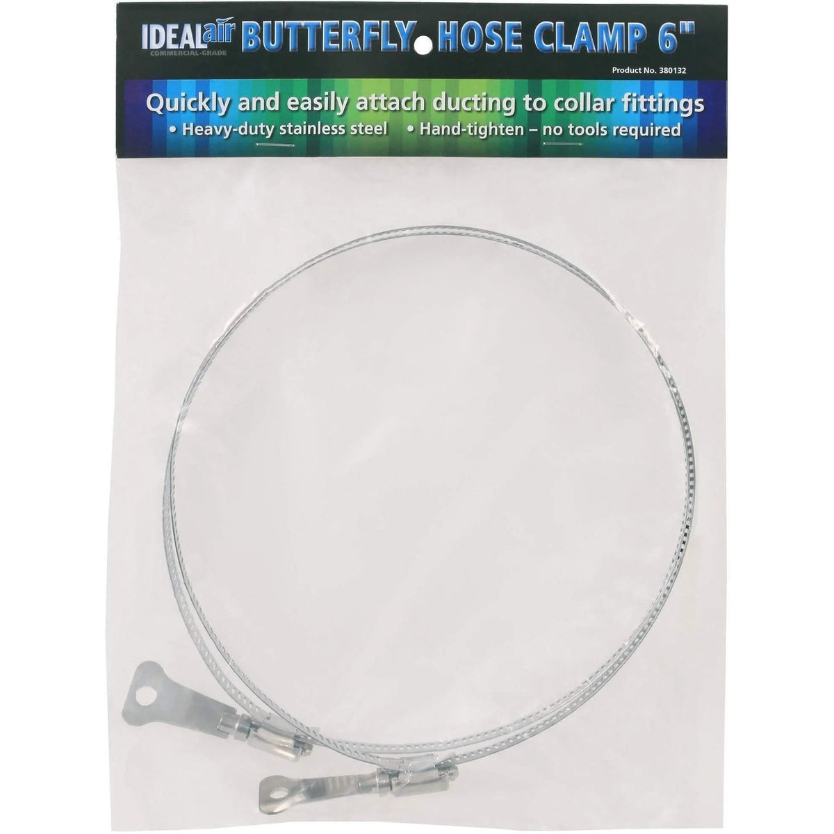 Ideal-Air Butterfly Hose Clamp, 6" | Pack of 2 Ideal-Air