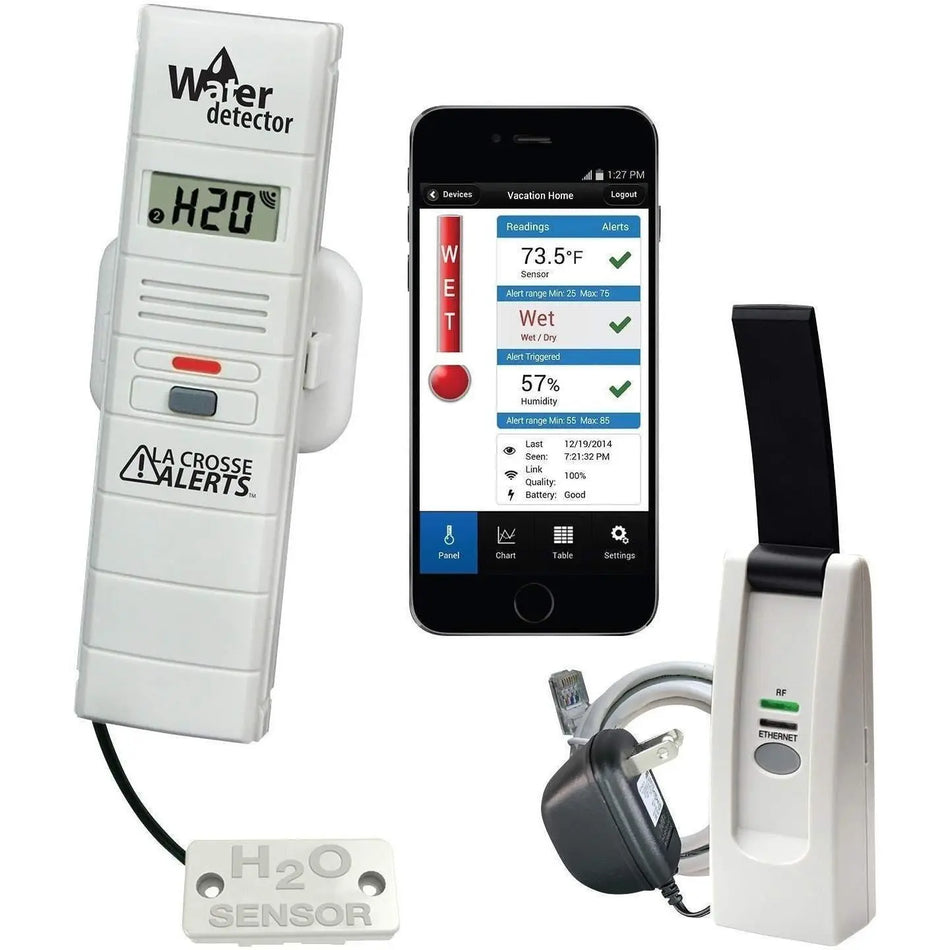 La Crosse Alerts Remote Temperature and Humidity Monitoring System with Water Leak Detector La Crosse Technology