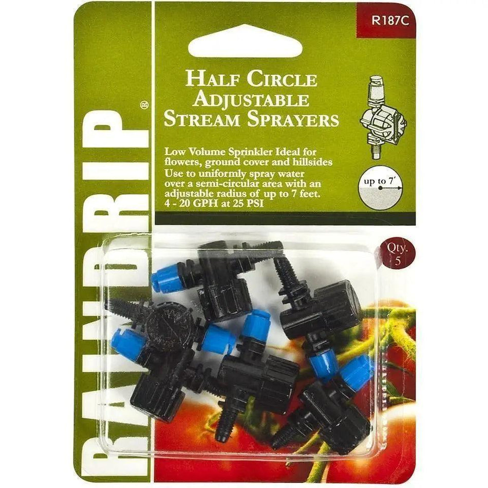 Raindrip® Half Circle Adjustable Stream Sprayers | Pack of 5 Raindrip