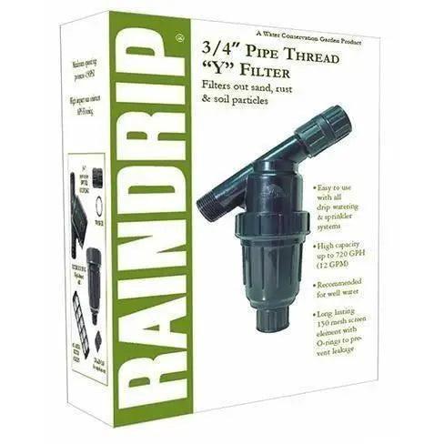 Raindrip® Pipe Thread Y Filter, 3/4" Raindrip