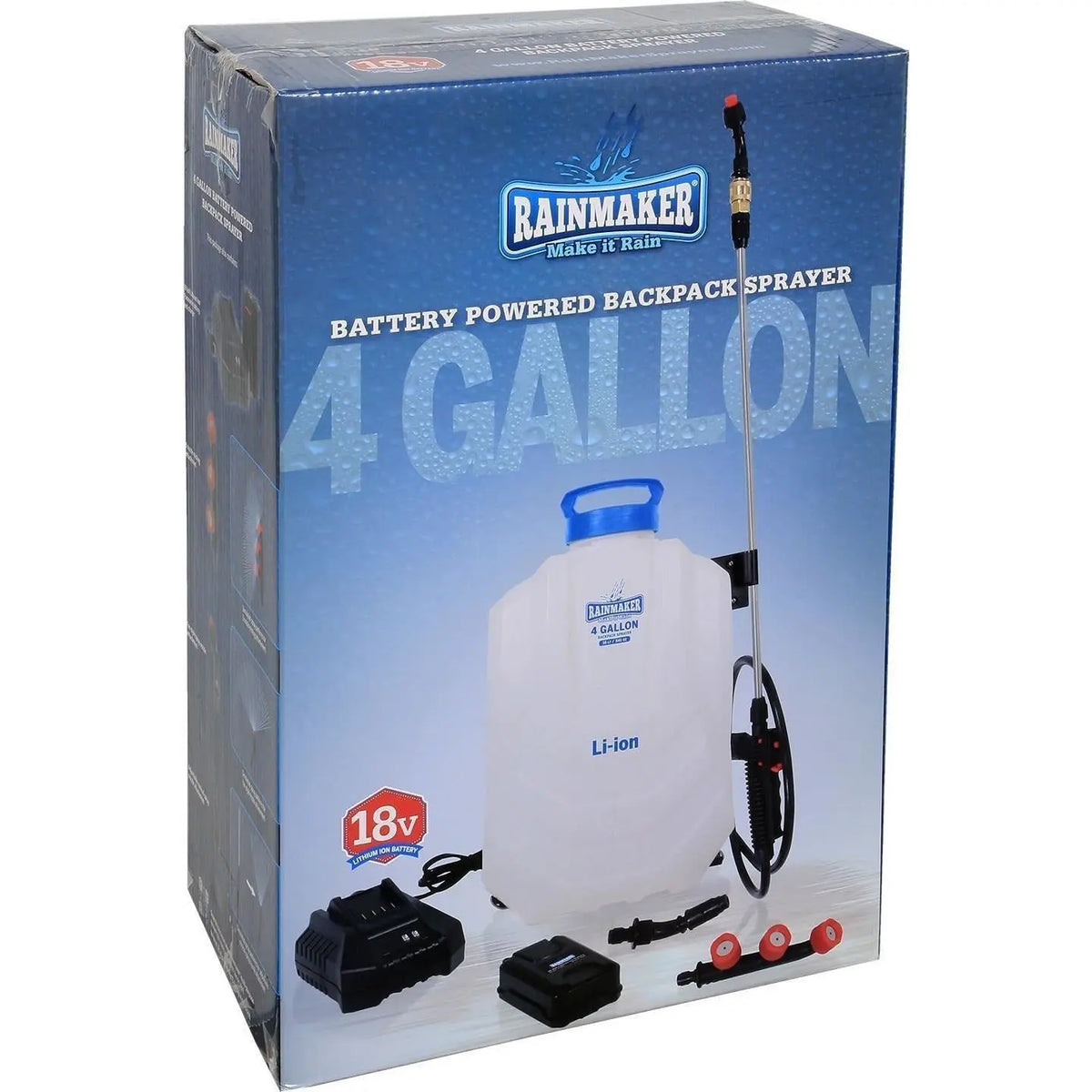 Rainmaker® 18 Volt Lithium Ion Backpack Sprayer, 4 gal Rainmaker
