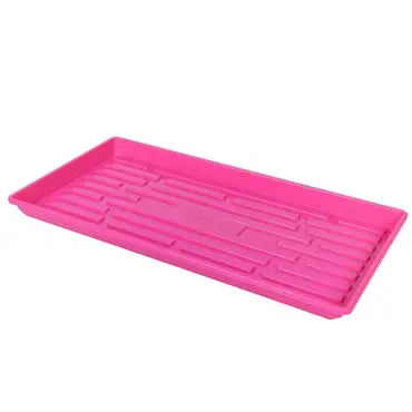 SUNPACK Heavy-Duty Shallow Microgreens Tray w/o Holes 10in x 20in | Assorted Colors