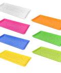 SUNPACK Heavy-Duty Shallow Microgreens Tray w/o Holes 10in x 20in | Assorted Colors