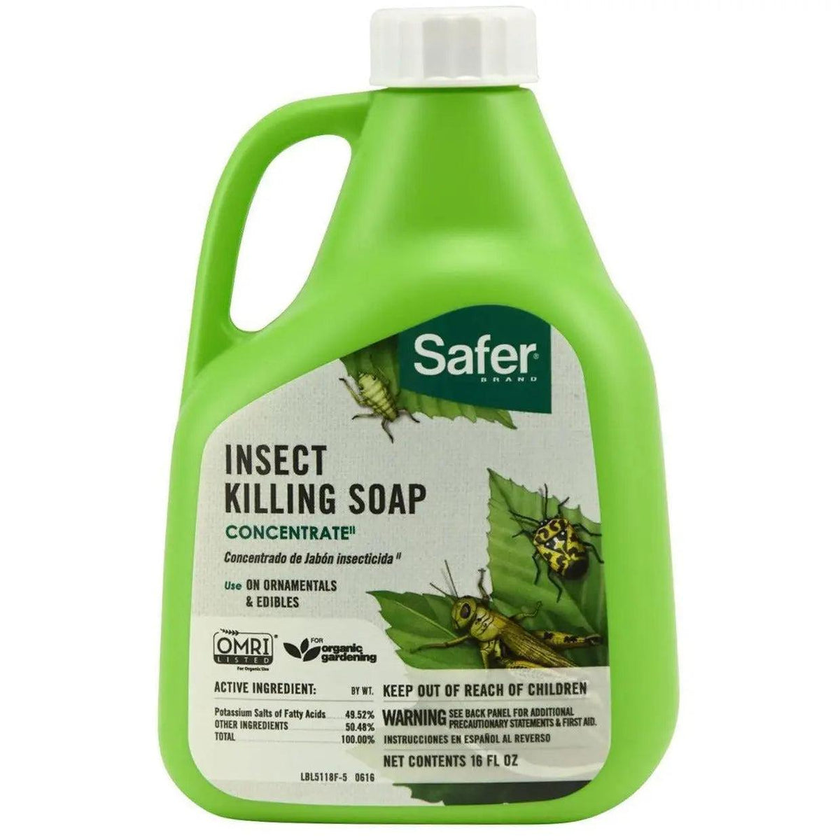 Safer® Insect Killing Soap Concentrate, pt Safer