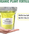 Sulfur Prills, Fertilize, Adjust Soil PH or Fungal Vaporizing, OMRI Certified, 4lb Grow1