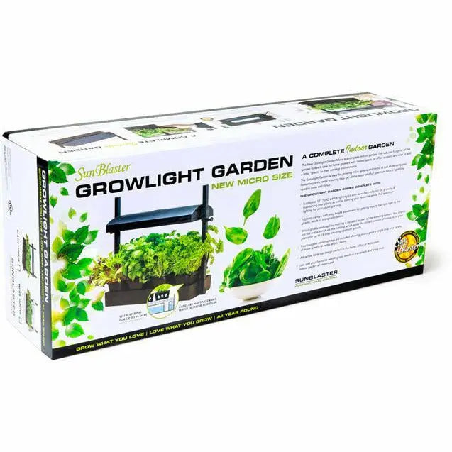 SunBlaster T5HO Micro Grow Light Garden, Black Sun Blaster