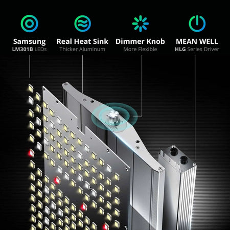 VIPARSPECTRA XS4000 LED Full Spectrum Grow Light IP65 Dimmable Vipar Spectra