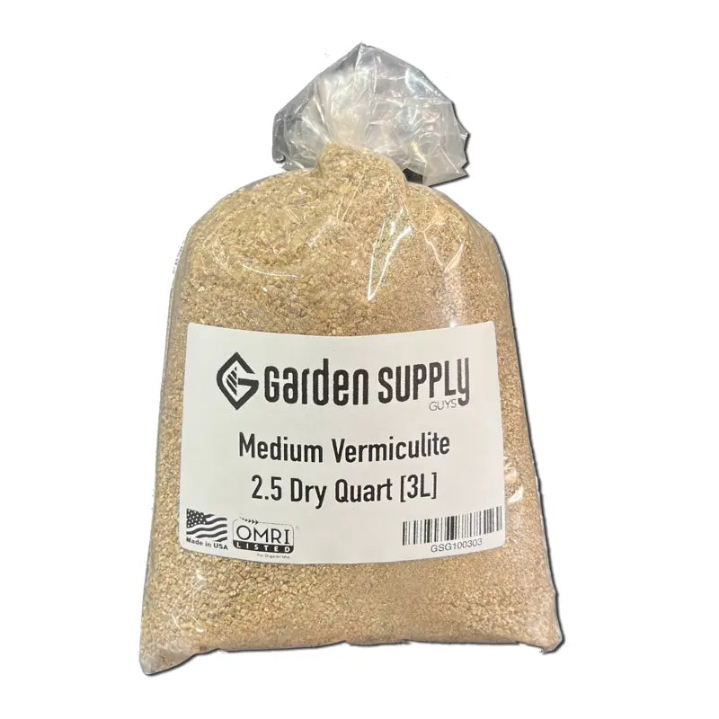 Vermiculite Medium #3, 2.5 Dry Qt GardenSupplyGuys