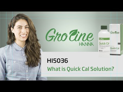 HANNA Groline QuickCal Calibration Solution, 500 mL