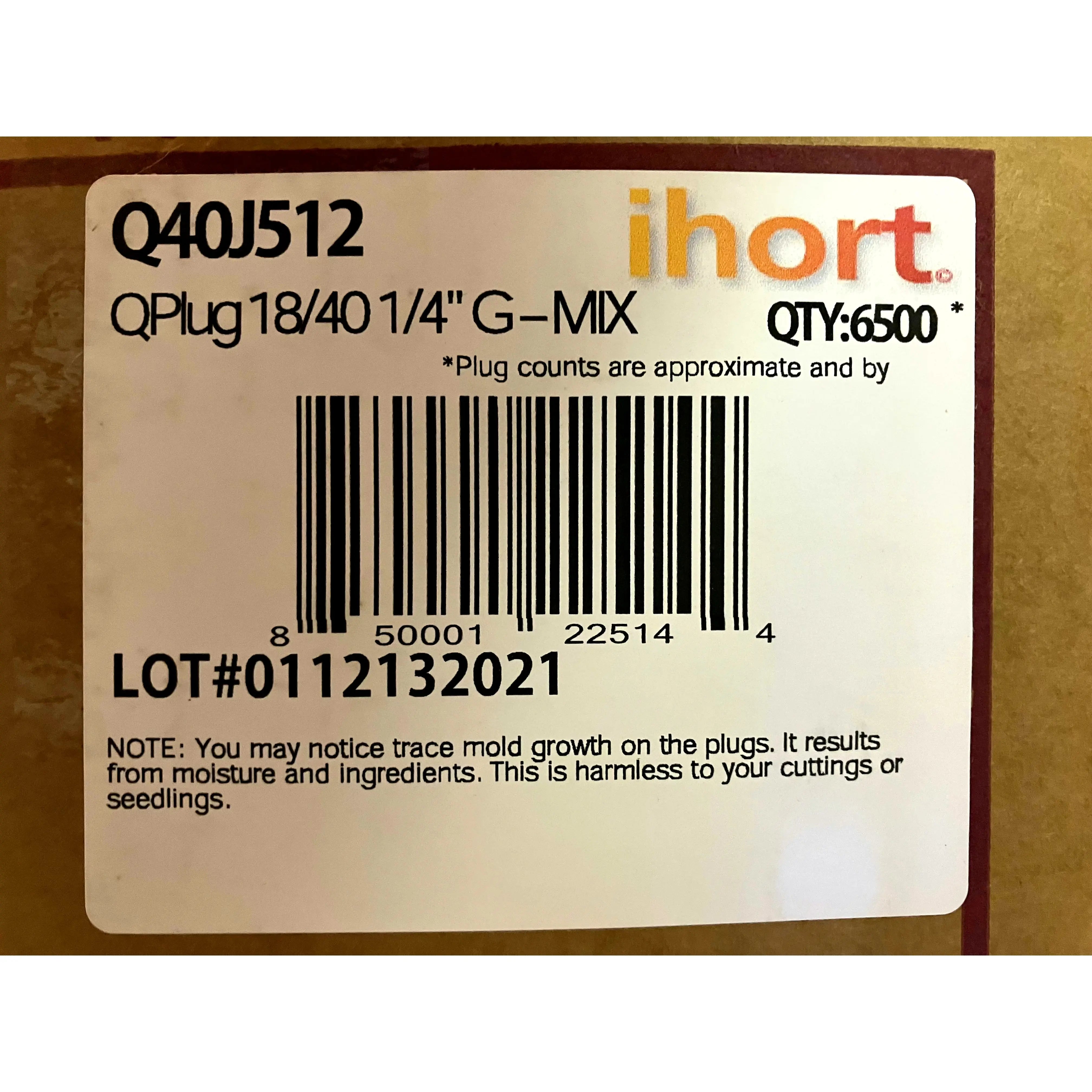 ihort® Q-Plug 18/40 3/4" top X 1 1/2" deep | Case of 6500 ihort